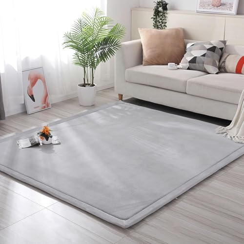 UIHECTA GroßEr Samtteppich, Verdickte Memory Foam Babyspielmatte, Rutschfester Teppich, Krabbelteppiche, Yogamatte, Tatamimatte, FüR Kinderzimmer, Schlafzimmer, Wohnzimmer,03,90 * 200cm von UIHECTA