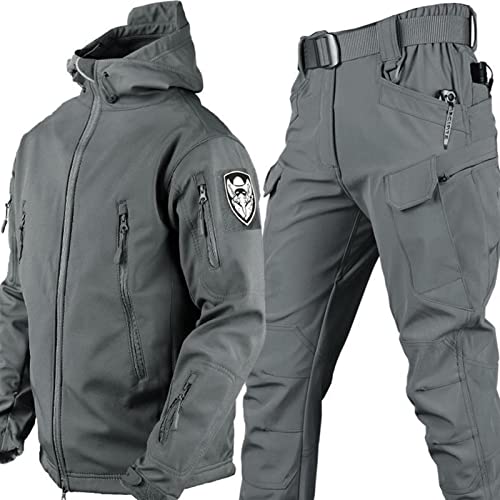 UIHECTA MilitäRische Softshell AnzüGe, Taktische Jacke Und Hose FüR Herren, Wasserdichter Armee Kampfanzug, Jagdbekleidung, Wasserdicht, Leicht, Draussen, Kapuzenpullover, Hose,007,Size: S UIHECTA MilitäRische Softshell AnzüGe, Taktische Jacke Und Hose FüR Herren, Wasserdichter Armee Kampfanzug, Jagdbekleidung, Wasserdicht, Leicht, Draussen, Kapuzenpullover, Hose,007,Size: S von UIHECTA