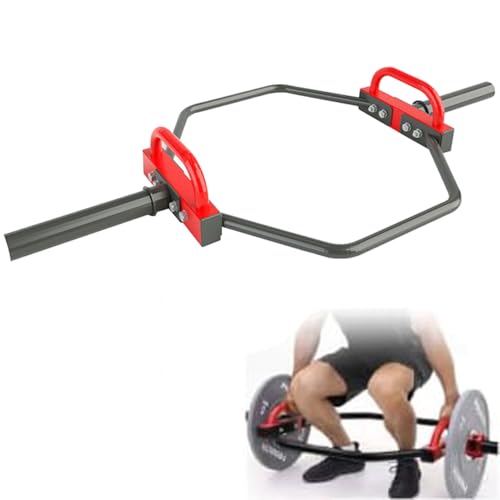 UIHECTA Schulterheben Stange,Trap Bar FüR Olympisches Gewichtheben,TrainingsgeräT FüR Krafttraining,GewichtskapazitäT 150Kg,2Zoll/5Cm,FüR Kniebeugen/Kreuzheben/Farmer Carries Im Heim Fitnessstudio von UIHECTA