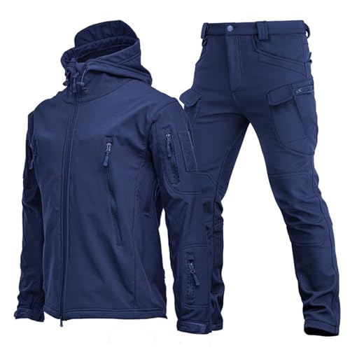 UIHECTA Zweiteiliges Skianzug Set FüR Herren Taktische Jacke Und Hose 2-Teiliger Schneemantel Mit Kapuze Snowboard SchneeanzüGe Armee Kampfanzug Sets Wasserdicht Winddicht,Blau,Size:3XL UIHECTA Zweiteiliges Skianzug Set FüR Herren Taktische Jacke Und Hose 2-Teiliger Schneemantel Mit Kapuze Snowboard SchneeanzüGe Armee Kampfanzug Sets Wasserdicht Winddicht,Blau,Size:3XL von UIHECTA
