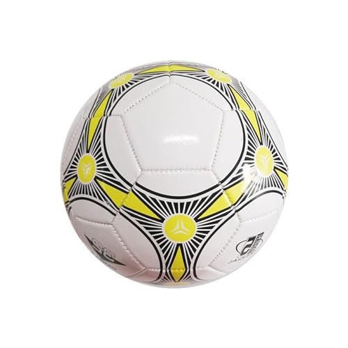 UIKEEYUIS Professioneller Fußball, Größe 5, hervorragende Elastizität für präzise Fußbälle, Trainingsfußball im Freien, Weiß von UIKEEYUIS