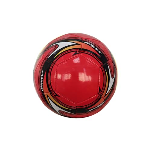 UIKEEYUIS Pu-Leder maschinengenähte fußball Ball Wettbewerb fußball bälle druckfest größe 5 praktizierende sportaccessoires, rot von UIKEEYUIS