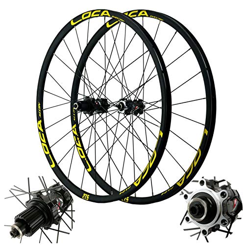 UIOPPOI MTB-Fahrradräder 26 Zoll Mountain Felge 27,5/29 Zoll, Doppelwand Fahrrad Schnellspanner 24 Loch Scheibenbremse 11 Geschwindigkeit von UIOPPOI