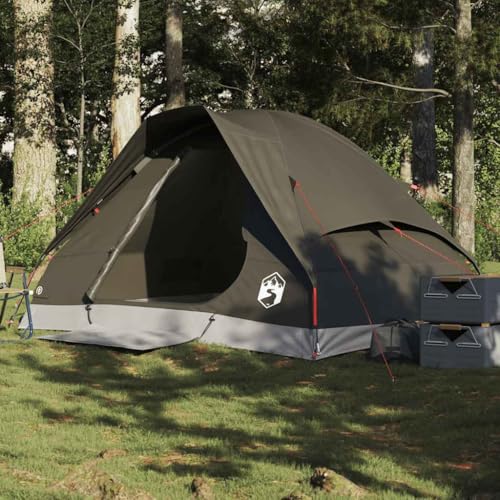 Home Garden,Camping Tent Dome 2-Personen,Brown Waterproof von UJCHVHN