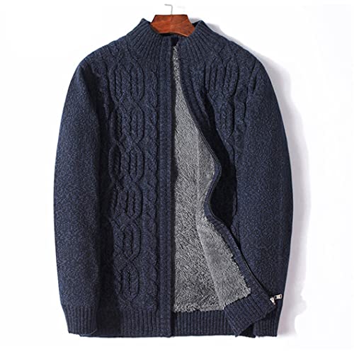 Übergrößen-Pullover für Herren, dicke warme Wolle, Kaschmir, Winterjacke, Rollkragen, Herren, Outwear, A265-1, marineblau, Größe 6XL Übergrößen-Pullover für Herren, dicke warme Wolle, Kaschmir, Winterjacke, Rollkragen, Herren, Outwear, A265-1, marineblau, Größe 6XL von UJDKCF