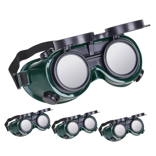 UKCOCO 4 Stück Schutzbrille Schweißen Schutzbrille Schweißlinse Schutzbrille Brille Zum Schweißen Flip Up Schweißbrille Schweißschutzbrille Schweißausrüstung Schweißbrille von UKCOCO