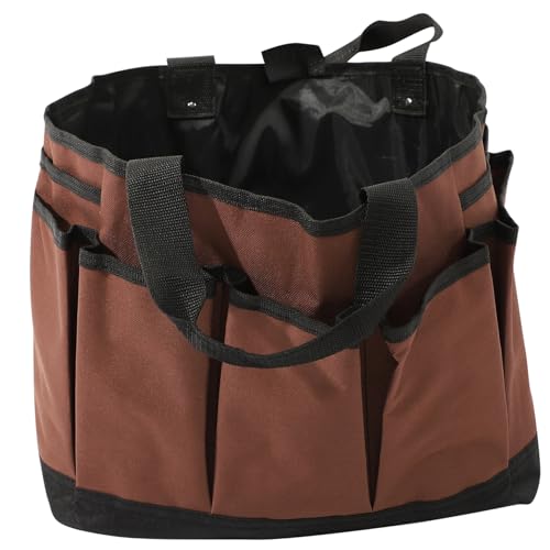 UKCOCO Garten-Kit Schulranzen büchertasche School Bag Organizer für Werkzeugtaschen Werkzeug-Organizer-Tasche Werkzeugtasche für den Garten Tragetasche für den Garten Oxford-Stoff Coffee von UKCOCO