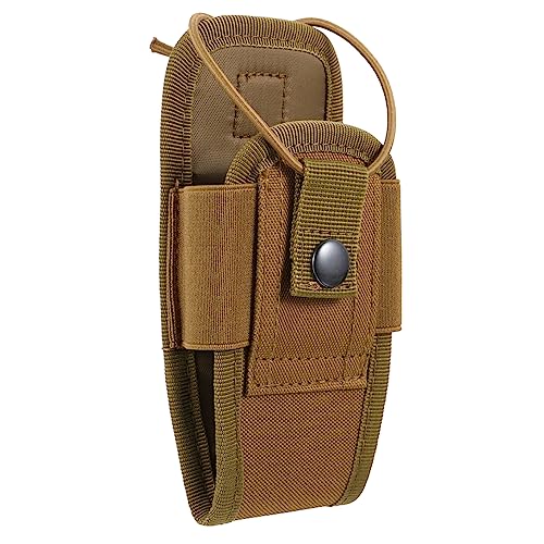 UKCOCO Walkie-Talkie-Tasche Duschradio tragbar Gürtel wiederaufladbar Notfall Bag multifunktionstasche funktasche Radiogehäuse Tasche für Walkie-Talkies Oxford-Stoff Khaki von UKCOCO