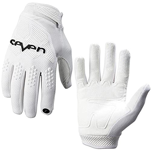 UKKD Motorrad Handschuh Dirt Bike Handschuhe MTB Motocross Handschuhe ATV Off Road Motorradhandschuhe Mx Gloves Moto-White,XL von UKKD