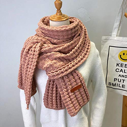 UKKD Schal Winter Gestrickter Schal Mode Frauen Lange Schals Weibliche Vintage Große Schal Weiche Warme Pashmina Verdickte Wolle,Rosa UKKD Schal Winter Gestrickter Schal Mode Frauen Lange Schals Weibliche Vintage Große Schal Weiche Warme Pashmina Verdickte Wolle,Rosa von UKKD