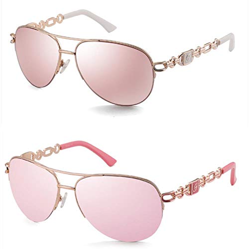 UKKD Sonnenbrille Sonnenbrille Frauen Uv 400 Mirror Pilot Rosa Weiß Weibliche Sun Gases Shades Dames UKKD Sonnenbrille Sonnenbrille Frauen Uv 400 Mirror Pilot Rosa Weiß Weibliche Sun Gases Shades Dames von UKKD