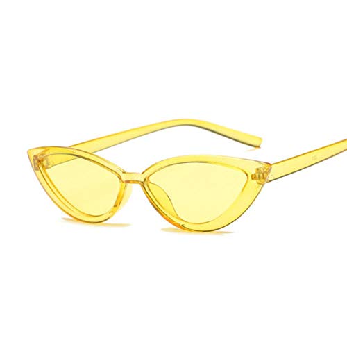 UKKD Sonnenbrille Vintage Schwarze Katzenaugen-Sonnenbrille Frauen Mode Spiegel Kleiner Rahmen Cateye-Sonnenbrillen Weibliche Shades Uv400,Gelb UKKD Sonnenbrille Vintage Schwarze Katzenaugen-Sonnenbrille Frauen Mode Spiegel Kleiner Rahmen Cateye-Sonnenbrillen Weibliche Shades Uv400,Gelb von UKKD