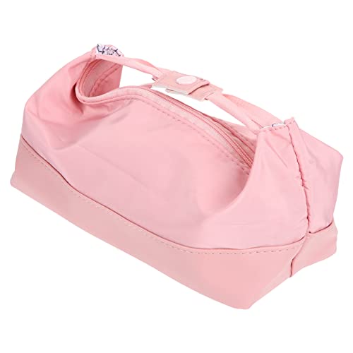 ULDIGI Mäppchen Kosmetiktasche Bleistiftbeutel mit Reißverschluss kosmetische Reisetasche Etui aufbewahrungssack Storage Pockets Stifttasche Bleistiftbeutel aufstehen Polyester Rosa von ULDIGI