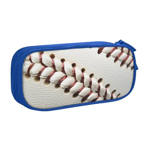 ULKMFFCF Federmäppchen mit Baseball-Spitze, bedrucktes Federmäppchen, schwarz, großes Fassungsvermögen, für Studenten, Schreibwaren, Federmäppchen mit Reißverschluss, für Schule, Büro, Reisen und von ULKMFFCF