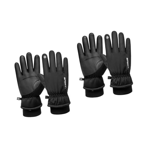 ULTECHNOVO 2 Paar Handschuhe warme Socken Herren Schnee im Freien Skihandschuh kalt Stiefel Winter thermohandschuh Thermal Gloves skifäustlinge ski handschuh Hand Schuhe Fahrradfäustling Samt von ULTECHNOVO