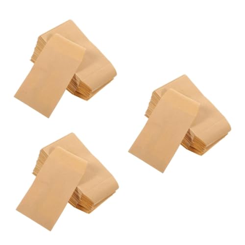 ULTECHNOVO 3 Sätze Samenhülle Aufbewahrungs Umschläge Versiegelte Umschläge Diy Umschläge Sammel Umschläge Münzumschlag Selbstklebende Geschäftsumschläge Kraftpapier Light Brown 50 Stück * 3 von ULTECHNOVO