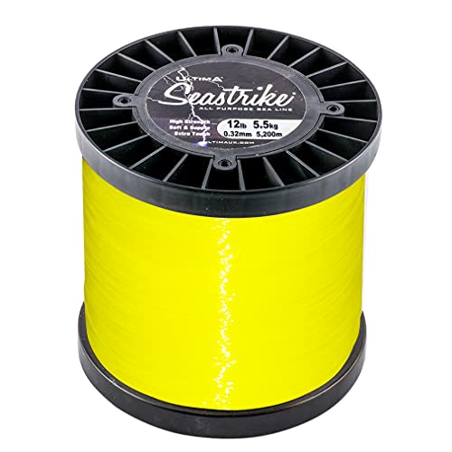 ULTIMA Unisex-Adult Seastrike Sterk Angelschnur-500gr Spule, Neongelb, 0.32mm-12.0lb/5.5kg ULTIMA Unisex-Adult Seastrike Sterk Angelschnur-500gr Spule, Neongelb, 0.32mm-12.0lb/5.5kg von Ultima