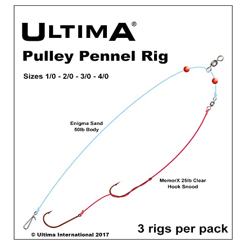 Ultima Unisex-Adult Pulley Pennel Rig Sea Fishing, Clear/Sand, 2/0 Ultima Unisex-Adult Pulley Pennel Rig Sea Fishing, Clear/Sand, 2/0 von Ultima