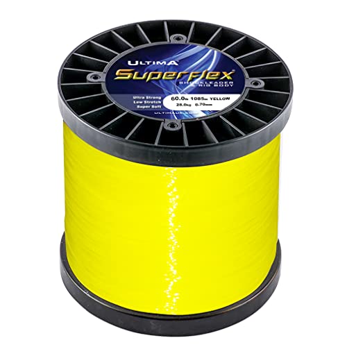 Ultima Superflex Shock Leader, Gelb, 60.0lb/27.3kg von Ultima