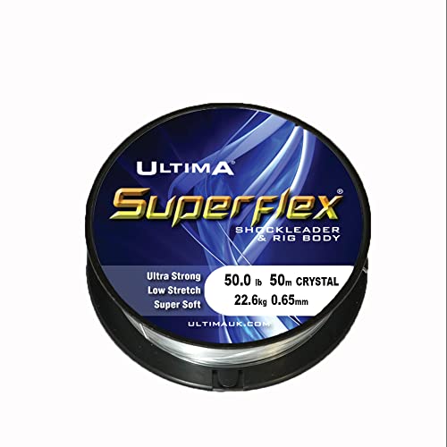 Ultima Superflex Shock Leader, Klaar, 50.0lb/22.6kg von Ultima