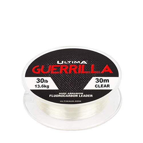 Ultima Unisex-Adult Guerrilla Fluorocarbon Snag Leader 30m Spule, Transparent, 0.50mm-30.0lb/13.6kg von Ultima