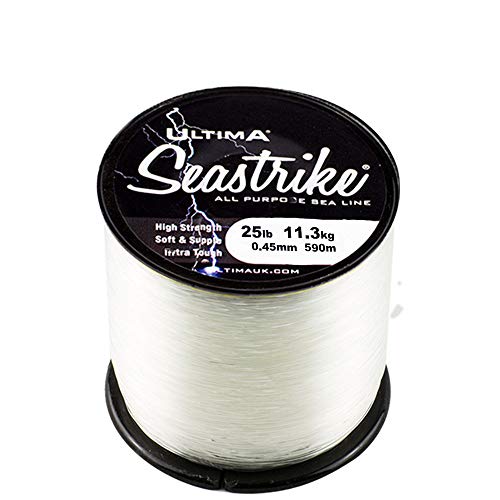 Ultima Unisex-Adult Seastrike Sterk Angelschnur-115gr Spule, Transparent, 0.45mm-25.0lb/11.4kg von Ultima