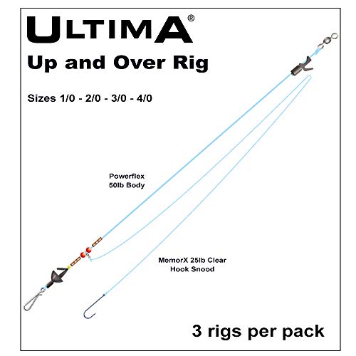 Ultima Unisex-Adult Up and Over Rig Sea Fishing, Clear, 1/0 von Ultima