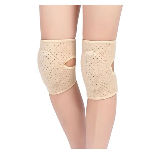 ULYTMMJG Sport-Knieschoner 1 Paar Frauen Knie Pads Dance Yoga Tennis Knie Unterstützung Klammer Sport Gym Kneepad Kinder Workout Gepolsterte Schwamm Knie Schutz Für Sport(Light Yellow,M) von ULYTMMJG