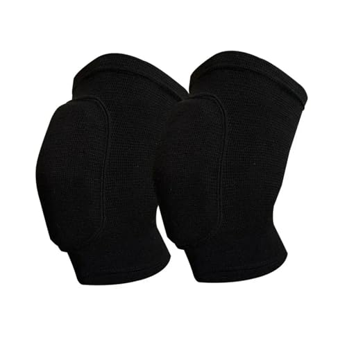 ULYTMMJG Sport-Knieschoner 1 Paar Sport Knie Pad Erwachsene Dance Knie Protector Elastische Verdicken Schwamm Knie Brace Unterstützung Gym Yoga Workout Training Für Sport(1 Pair Black,S) von ULYTMMJG