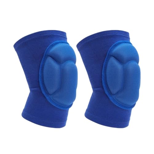 ULYTMMJG Sport-Knieschoner 1 Paar schützende Knieschützer, Dicker Schwamm, Fußball, Volleyball, rutschfeste, elastische Knieschoner-Klammer Für Sport(Blue,XL(85-105kg)) von ULYTMMJG