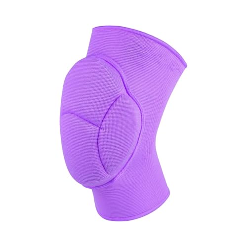 ULYTMMJG Sport-Knieschoner 1Pc Sport Schutz Knie Pads Dicken Schwamm Fußball Volleyball Anti-Slip Kneepad Brace Für Sport(1pc Purple,L) von ULYTMMJG