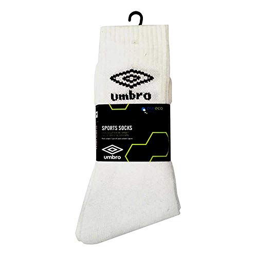 Umbro Herren 64009U-002 3er Pack Socken, weiß, L Umbro Herren 64009U-002 3er Pack Socken, weiß, L von UMBRO