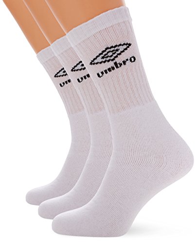 Umbro Herren 64009U-002 3er Pack Socken, weiß, M von UMBRO