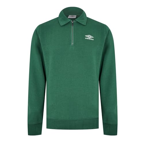 Umbro Herren Polo-Sweatshirt Pullover, grün, L von UMBRO