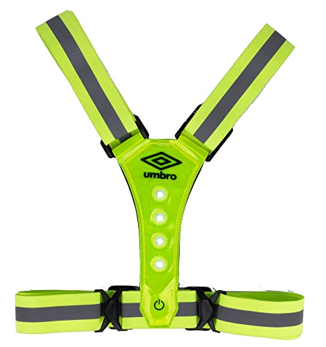 Umbro Unisex Warnweste mit Reflektoren und Lauflicht,Gelb/Schwarz,Einheitsgröße Umbro Unisex Warnweste mit Reflektoren und Lauflicht,Gelb/Schwarz,Einheitsgröße von UMBRO