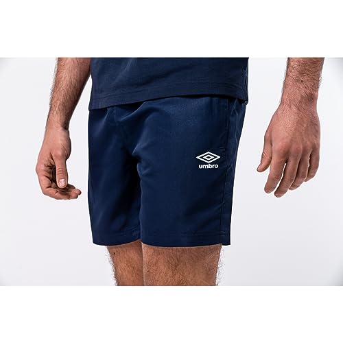 UMBRO Woven Kurze Sporthose Herren, Anthrazit Medium Blau - Marine P von UMBRO