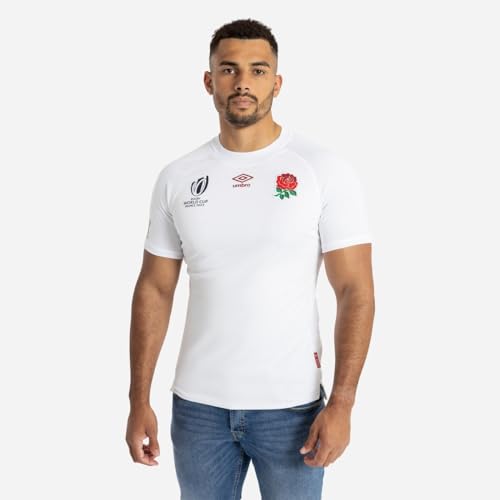 Umbro Herren England RWC2023 Rugby-Heimtrikot für Erwachsene Umbro Herren England RWC2023 Rugby-Heimtrikot für Erwachsene von UMBRO