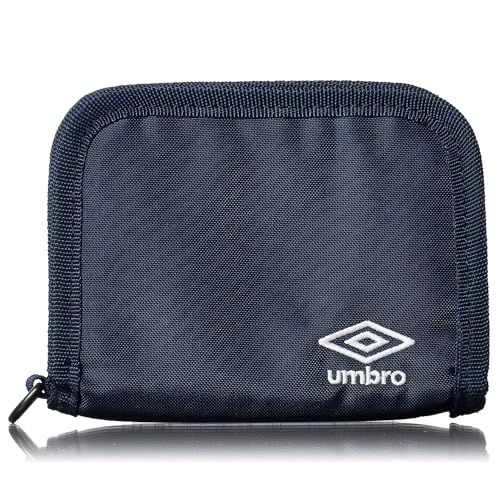 Umbro Herren-Geldbörse mit Reißverschluss, doppelt gefaltet, minimalistisch, schmal, Nylon, Blau, Minimalistisch Umbro Herren-Geldbörse mit Reißverschluss, doppelt gefaltet, minimalistisch, schmal, Nylon, Blau, Minimalistisch von UMBRO