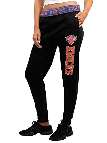 NBA Damen Jogger Pants Active Basic Fleece Sweatpants, Team Logo Dark, Damen, FFL3592F, schwarz, Large von Ultra Game