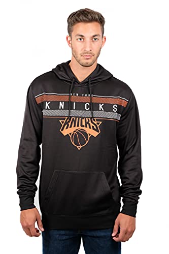 Ultra Game Herren Fleece Hoodie Pullover Sweatshirt Poly Midtown NBA, Schwarz, XL von Ultra Game