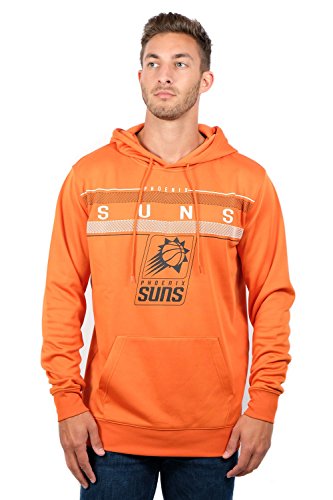 NBA Herren Fleece Hoodie Pullover Sweatshirt Poly Midtown, Herren, Midtown Hoodie,GHM1461F-PS-Medium, orange, Medium von Ultra Game