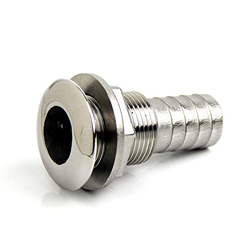 Edelstahl poliert Kopf Barb Thru Hull Fitting Anschluss für 3/4"Schlauch Marine Boat Yacht Hardware Edelstahl poliert Kopf Barb Thru Hull Fitting Anschluss für 3/4"Schlauch Marine Boat Yacht Hardware von UP100