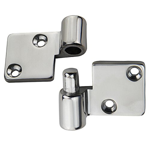 Scharnier, 92 mm x 50 mm, Edelstahl, poliert, rechts, zum Auseinanderziehen, für Boote, 2 Sets Scharnier, 92 mm x 50 mm, Edelstahl, poliert, rechts, zum Auseinanderziehen, für Boote, 2 Sets von UP100