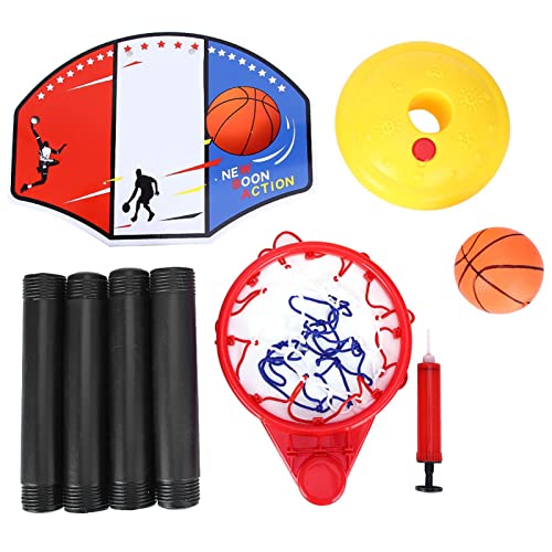 Basketball-Set-Spielzeug, Miniatur-Sportspiel-Spielset, Tragbares Indoor-Outdoor-Trainingsspiel mit Netz und Ständer, Geschenke für von UPALDHOU