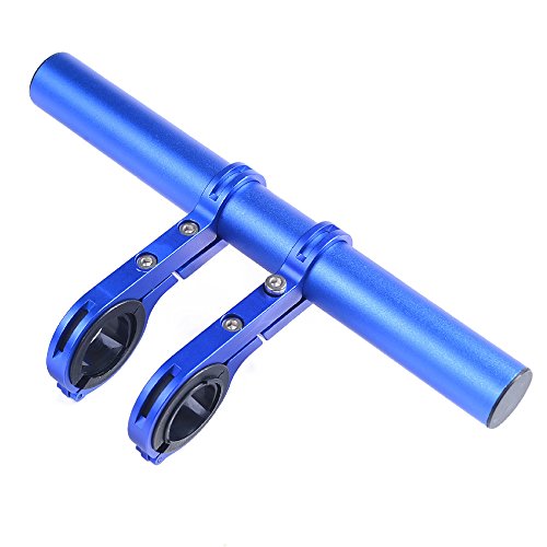 Upanbike Fahrrad Lenker Extender Aluminiumlegierung Halterung Erweiterung für Fahrrad Tacho Mount Scheinwerfer Taschenlampe Lampe Halter, Blau 20cm Double Clamp Upanbike Fahrrad Lenker Extender Aluminiumlegierung Halterung Erweiterung für Fahrrad Tacho Mount Scheinwerfer Taschenlampe Lampe Halter, Blau 20cm Double Clamp von UPANBIKE