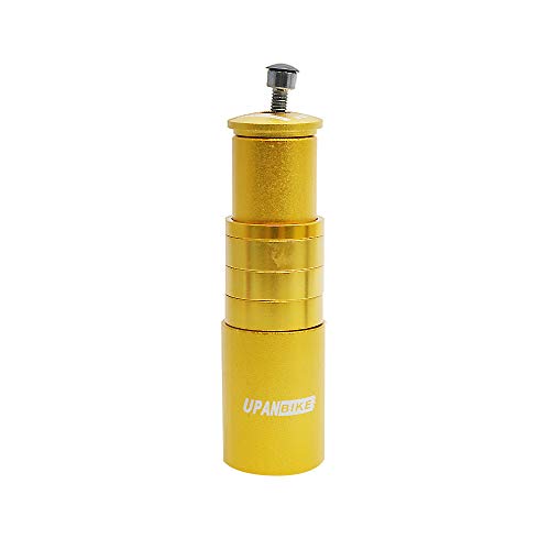 UPANBIKE Fahrrad Vorbau Höhenadapter Lenkererhöhung,Fahrrad Gabel Vorbau Extender für Radsport MTB Mountainbike Lenker Legierung Aluminium 28.6mm,Gold UPANBIKE Fahrrad Vorbau Höhenadapter Lenkererhöhung,Fahrrad Gabel Vorbau Extender für Radsport MTB Mountainbike Lenker Legierung Aluminium 28.6mm,Gold von UPANBIKE