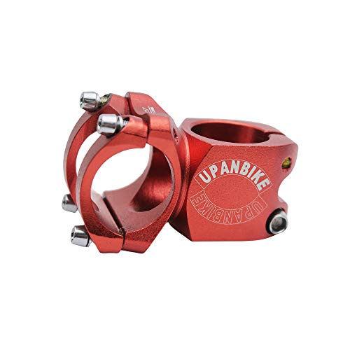 UPANBIKE Fahrradvorbau, 31,8 mm, 28,6 mm, 32 mm, Mountainbikevorbau, Aluminiumlegierung, kurzer Vorbau für Rennrad, MTB, BMX, Rot UPANBIKE Fahrradvorbau, 31,8 mm, 28,6 mm, 32 mm, Mountainbikevorbau, Aluminiumlegierung, kurzer Vorbau für Rennrad, MTB, BMX, Rot von UPANBIKE