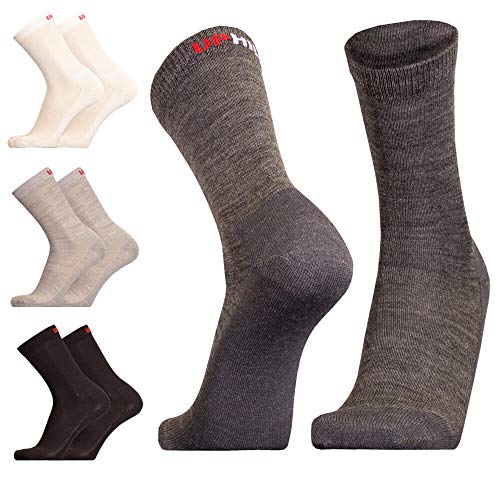 UPHILLSPORT Alpin-Kletter- und Wander-Socken | 3-Layer Liner Sock Merino | Teijo | Grau 39-42 von UPHILLSPORT