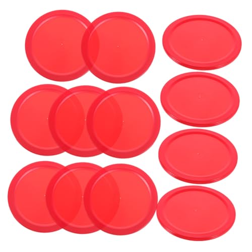 UPKOCH 20St Tischhockey-Puck Eishockey-Pucks üben Rollhockey-Pucks Sport-Hockey-Pucks Tischhockey Pucks Ersatz Pucks Tischspiel Pucks Stabile Eishockey-Pucks Desktop-Eishockey Plastik rot von UPKOCH