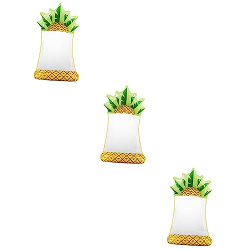 UPKOCH 3St Ananas-Wasser-Schwimm Bett Floats für Erwachsene aufblasbares Spielzeug Sommerspielzeug Ananas Wasserliege Ananas Pool Party Zubehör schwimmende Reihe Schwimmende Matte Yellow von UPKOCH